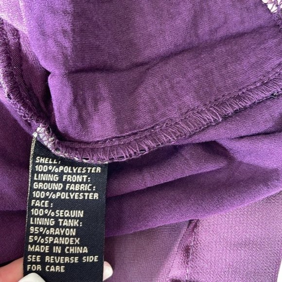 DG2 by Diane Gilman Asymmetric Blouse with Sequin Tank - Picture 9 of 11